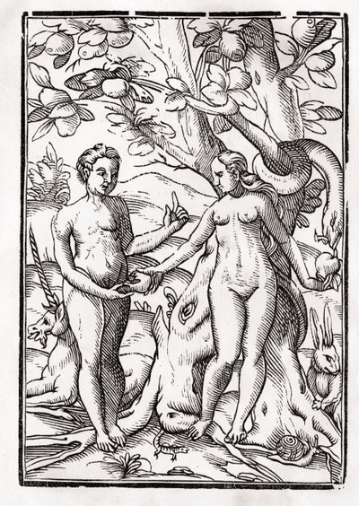 Adam and Eve in the Garden of Eden, from 